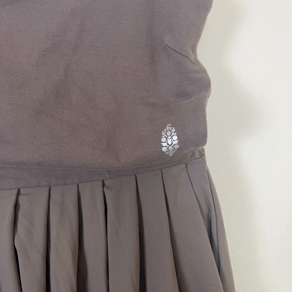 Free People Women Size L Pumice So Simple Mini Dress Tennis Casual Workout Sport - Picture 12 of 13